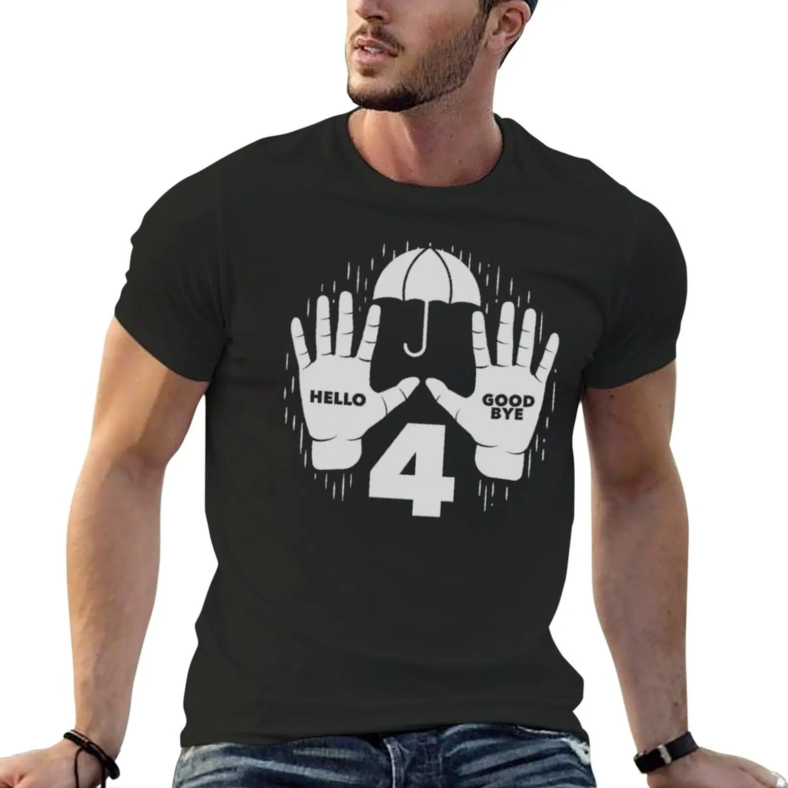 Umbrella Academy - Four, Lee [White] T-Shirt Vestiti Estetici Plus Size Top Top Magliette Vintage Da Uomo