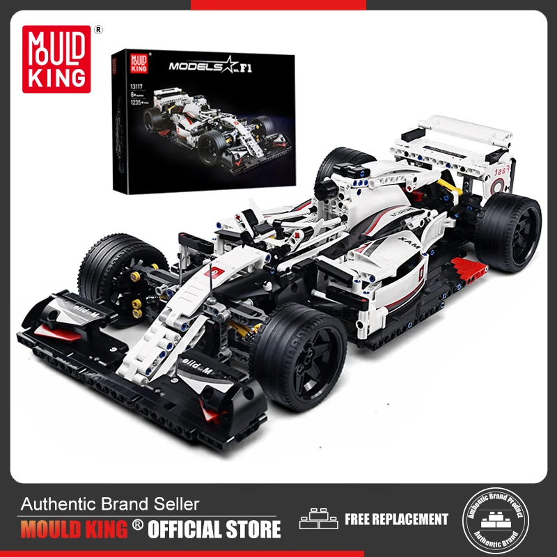 Mold King 13117 Technical Car Building Block La Formula Moc-31313 Sport Racing Car Model Toys Assembly Kids Christmas Gift