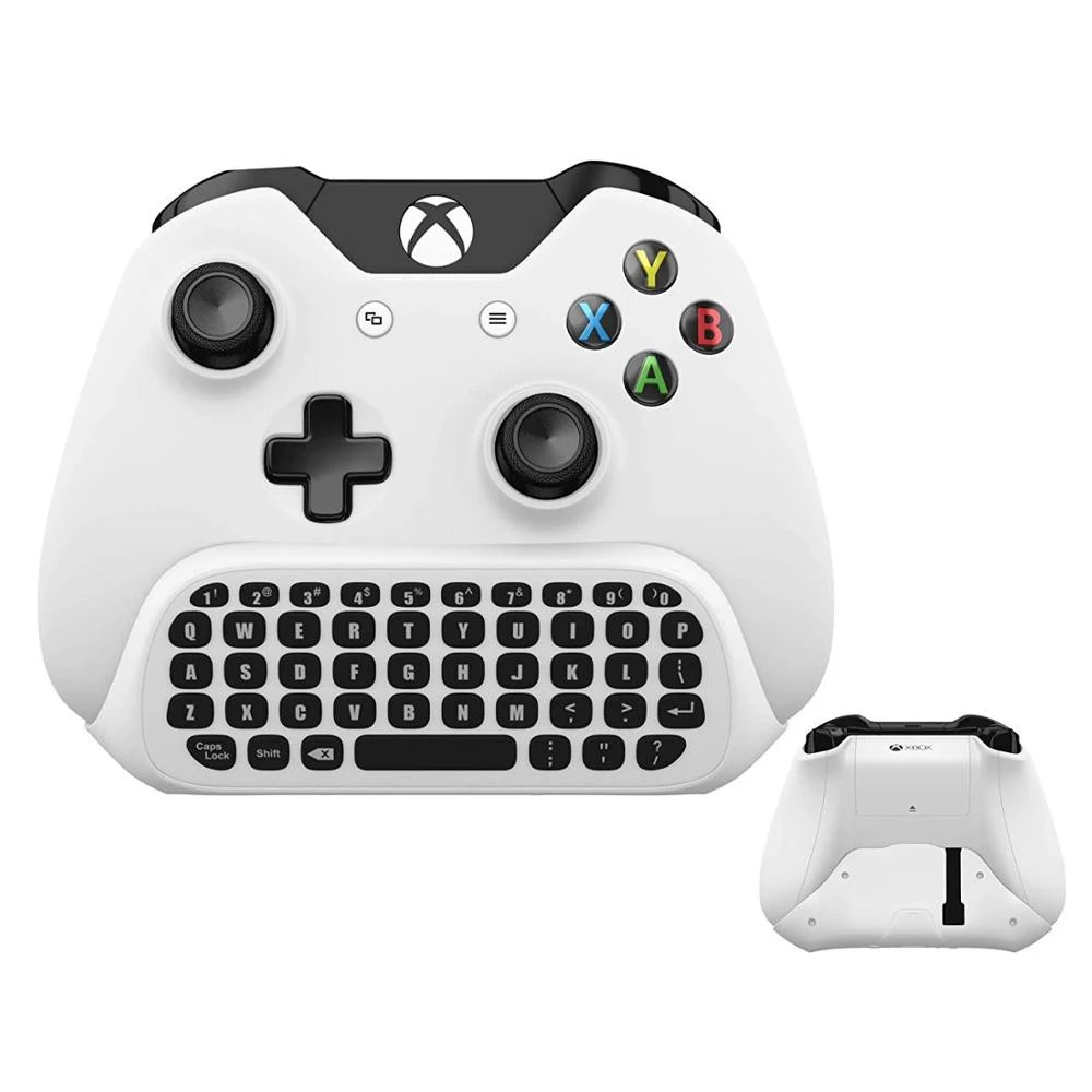 Tastiera Wireless Chatpad Per Microsoft Xbox One Tastiera Quicktype Bianca Con Ricevitore Usb Per Xbox One Gamepad Controller Di Gioco