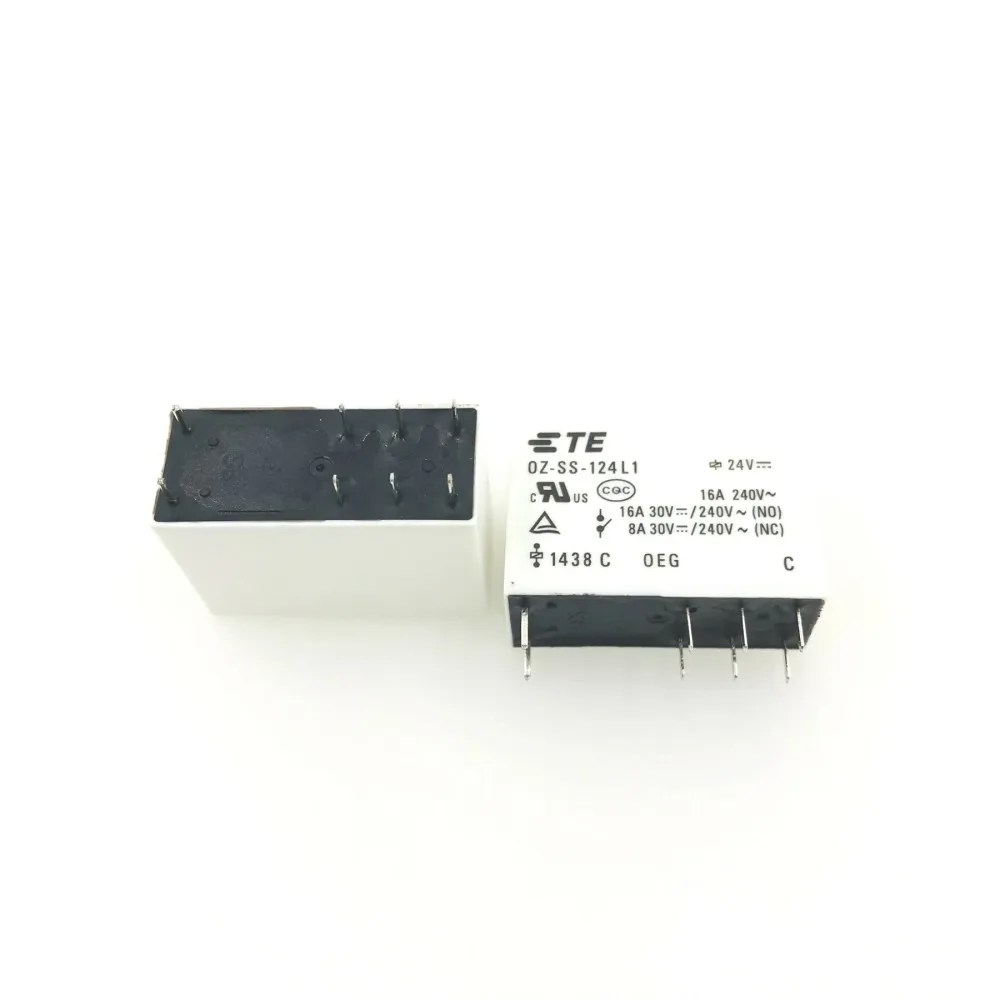 10 Pz Nuovo Te Tyco Oeg Oz-Ss-124L 8Pin 24V 16A Relè Di Potenza Originale