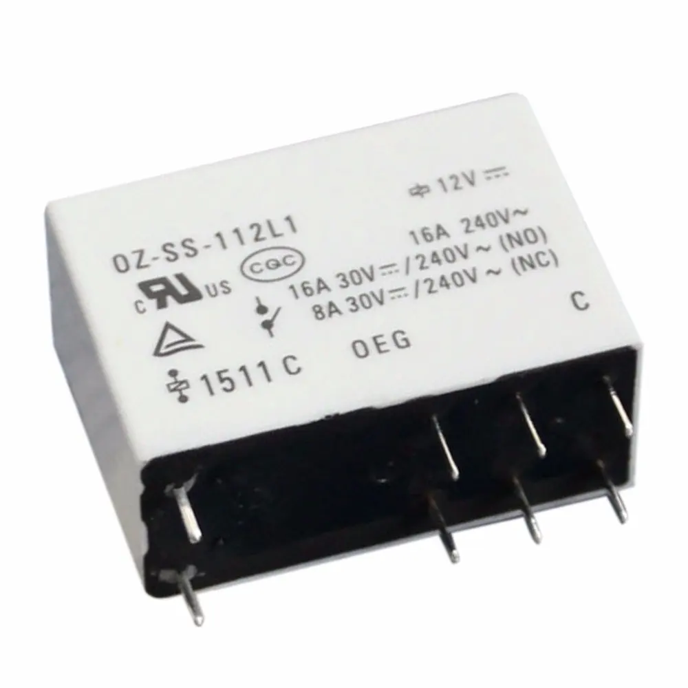 10 Pz Nuovo Te Tyco Oeg Oz-Ss-112L1 8Pin 12V 16A Relè Di Potenza Originale