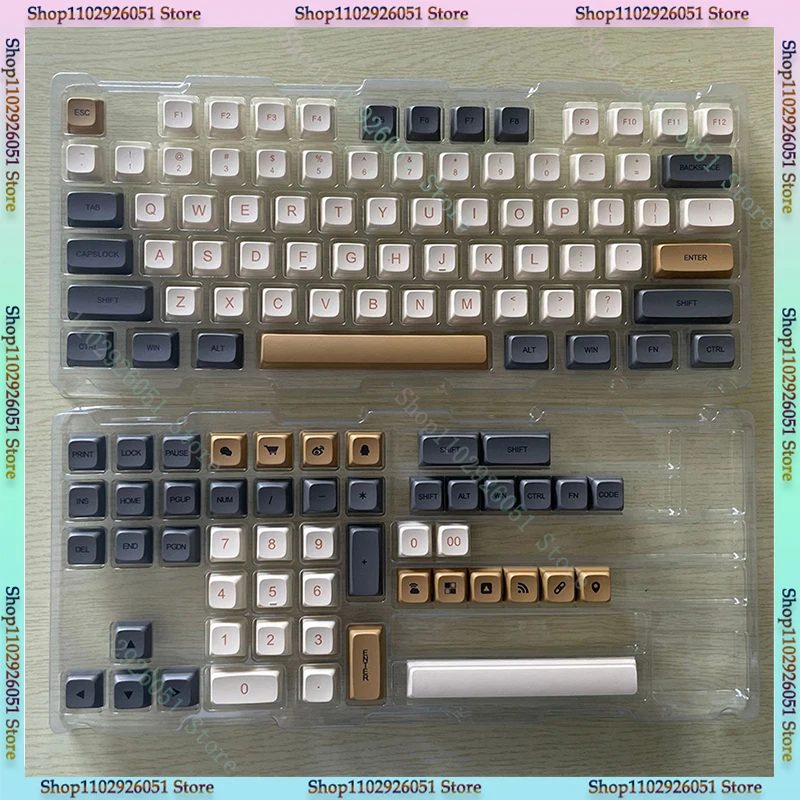 Keyboard Key Cap Glow Bee Milk Matcha Pbt Key Cap Con Xda Altezza 125 Tasti Tastiera Meccanica Cappuccio A Sublimazione Termica