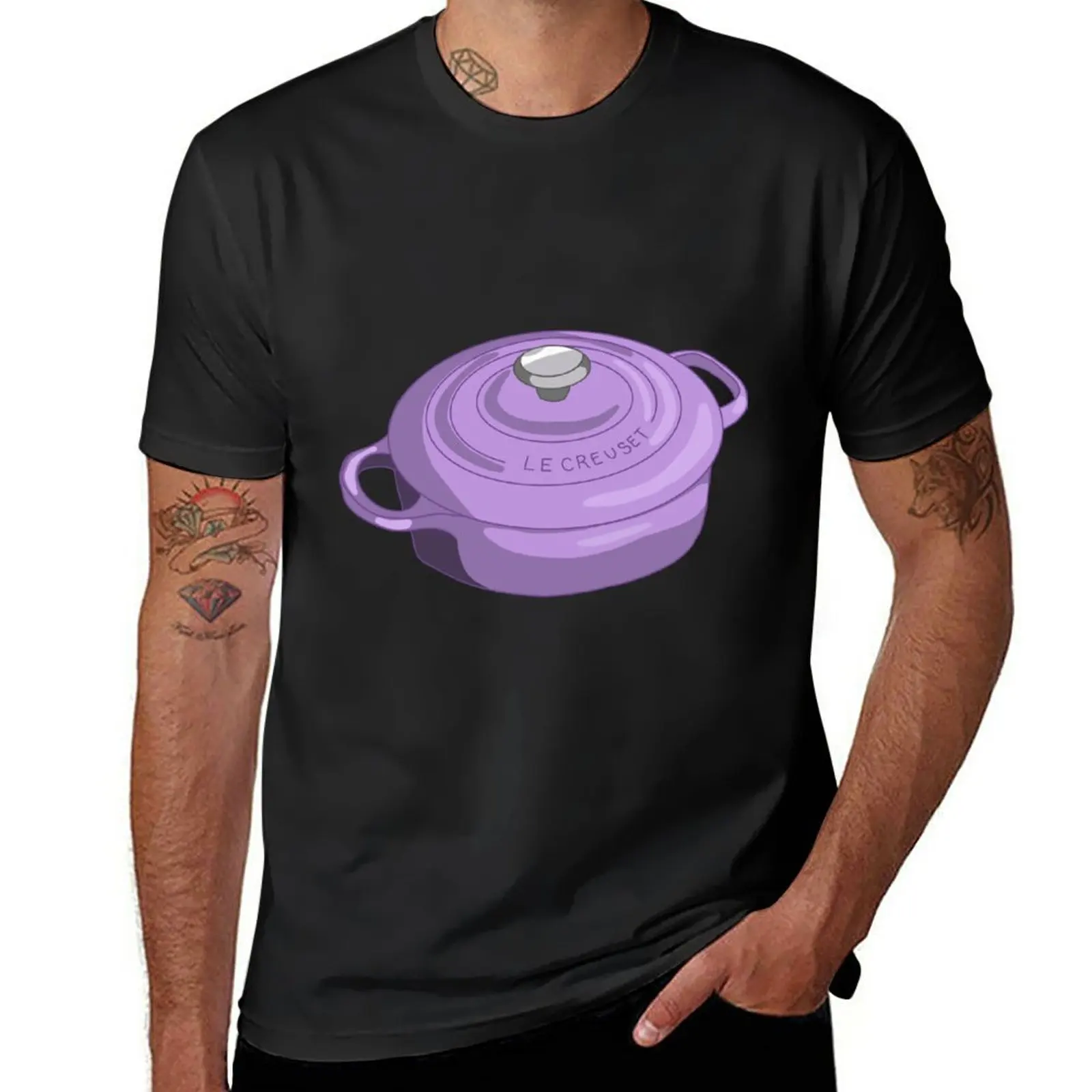 New Le Creuset Dutch Oven Sticker T-Shirt Vestiti Estetici Magliette Grafiche T-Shirt Ad Asciugatura Rapida Magliette Da Allenamento Per Uomo