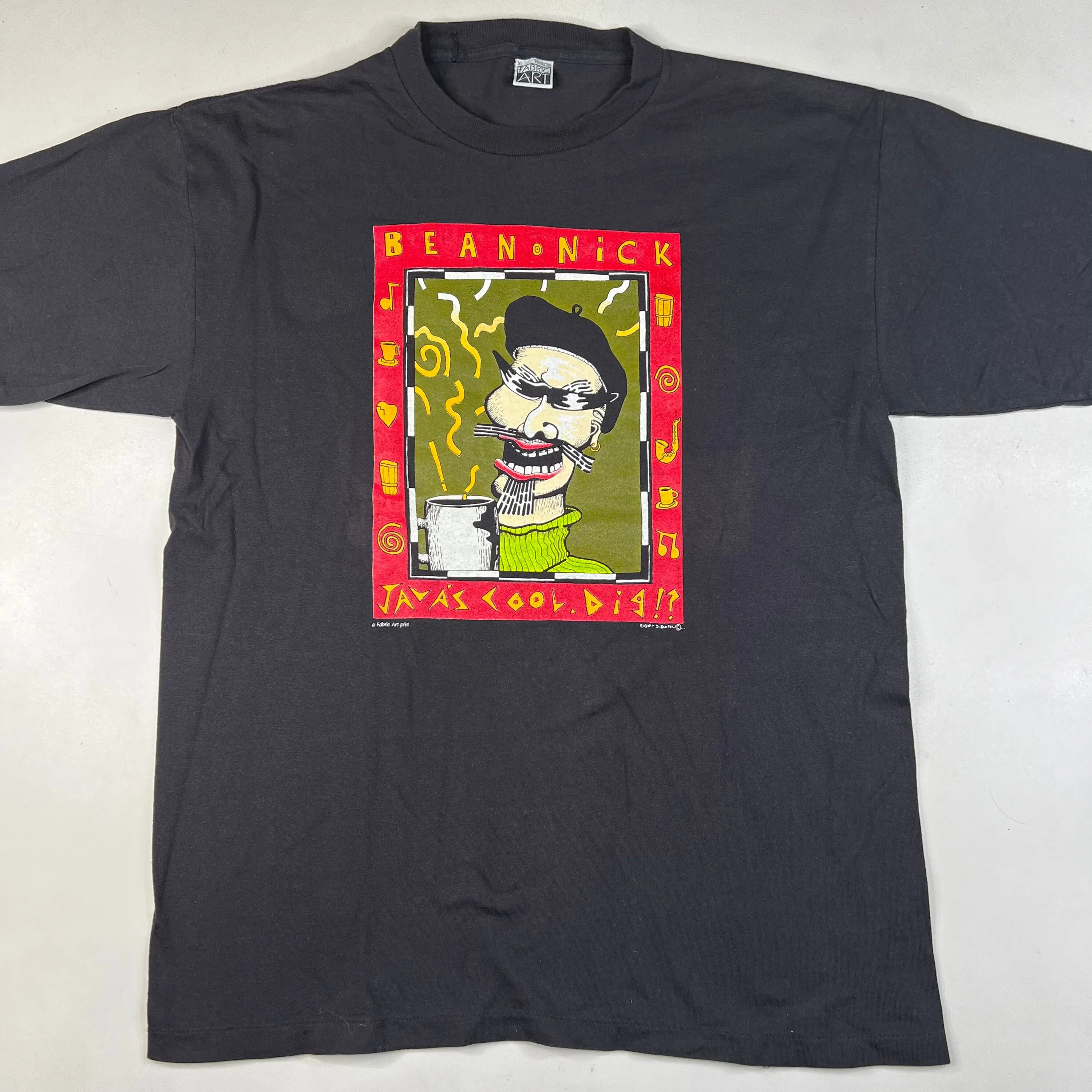 Maglietta Anni '90 Bean Nick Javas Cool Art Sz Xl X431