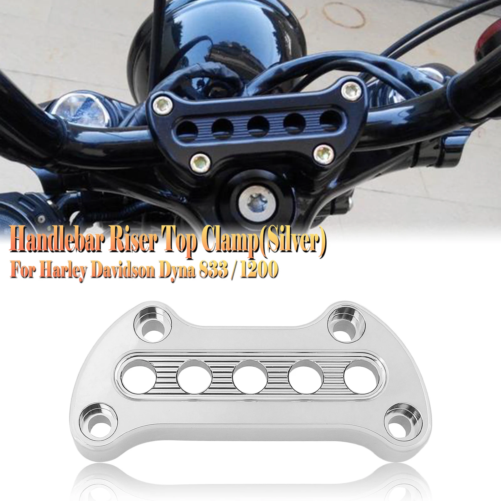 Per Harley Davidson Dyna 883 1200 Morsetto Riser Manubrio Moto