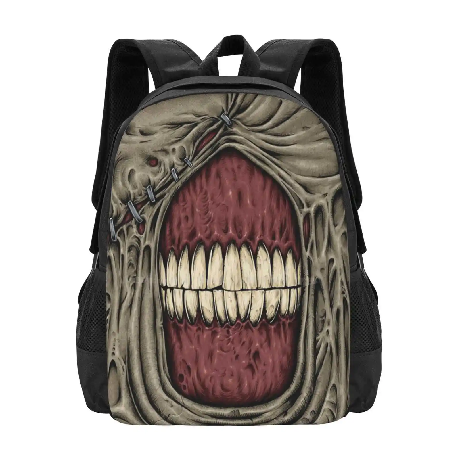 Face Of Nemesis Fashion Pattern Design Travel Laptop School Zaino Bag Biohazard Corporation Ombrello Jill Valentine 3 Nemesis