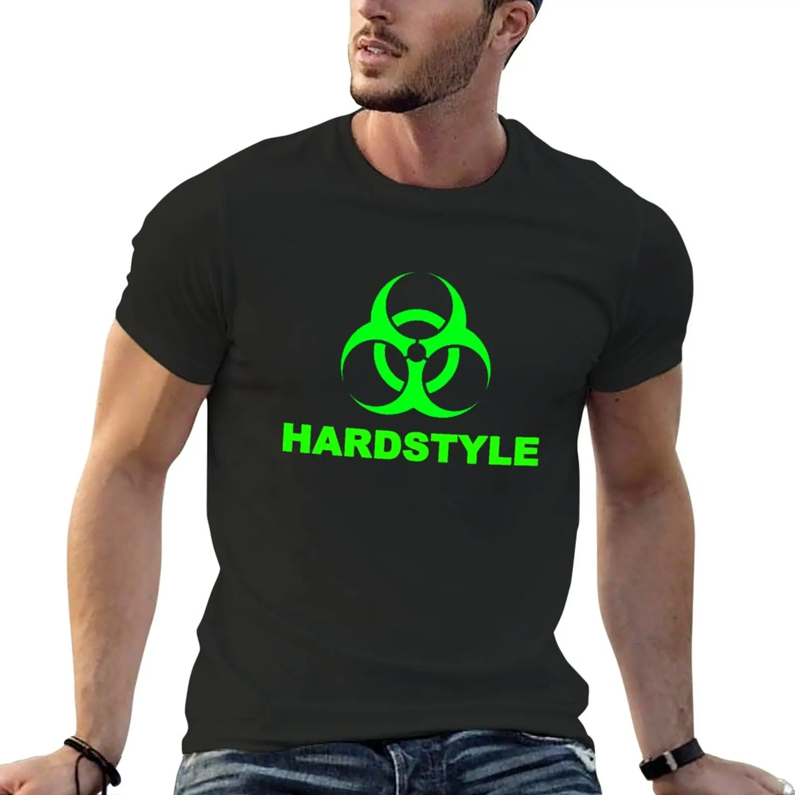T-Shirt Hardstyle Bio Hazard A Rischio Biologico Magliette Grafiche Maglietta Ad Asciugatura Rapida Magliette Bianche Semplici Da Uomo