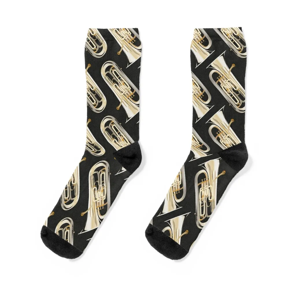 Euphonium On Black Socks Calze In Movimento Calze Invernali Termiche Alla Caviglia Hockey Uomo Calze Da Donna