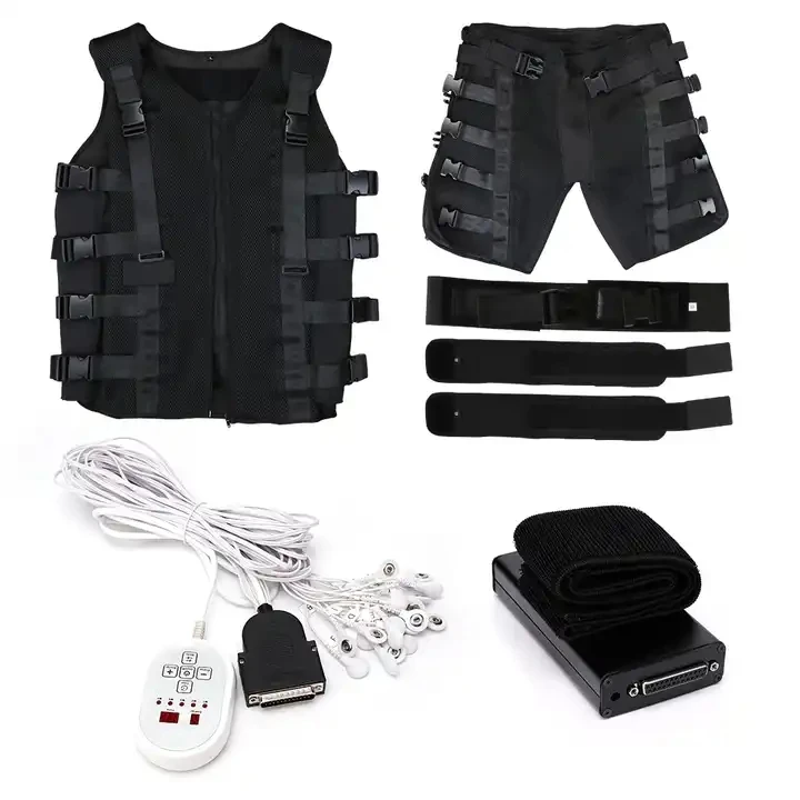 Completo Body Ems Suit Muscle Building Ems Pads Indumento Conduttivo Corpo Ems Slim Suite Uso Domestico