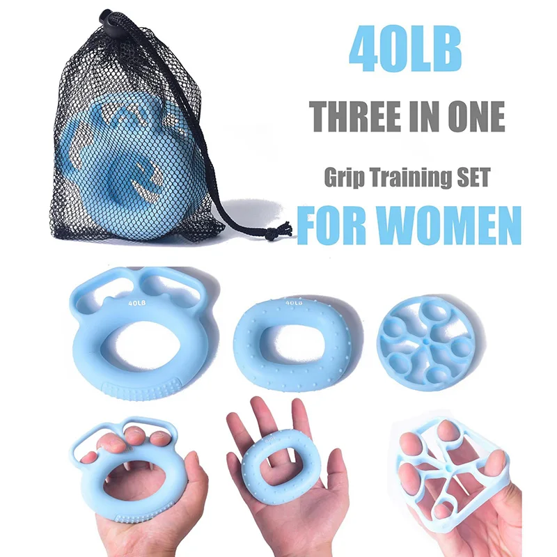 20-60Lb Finger Barella Hand Grip Suit Strength Trainer Finger Avambraccio Gripper Carpal Expander Allenamento Muscolare