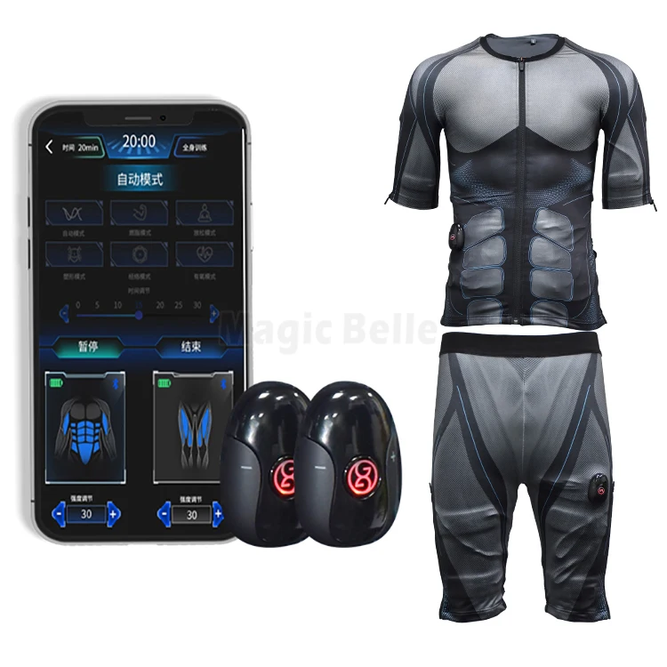 Ems Muscle Stimulator Workout Fitness Gym Wireless Body Ems Training Suit