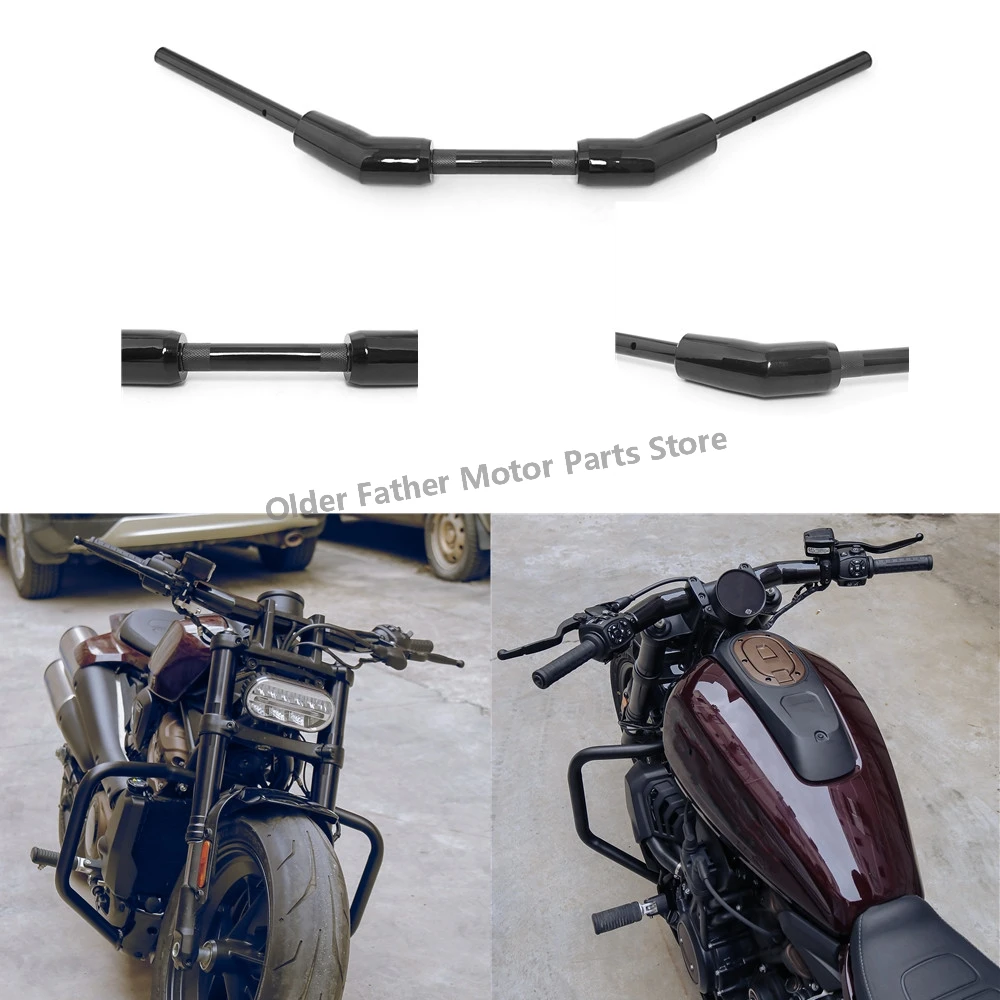 7/8 "22Mm Moto Volante Manubrio Manubrio Moto Manubrio Zero Drag Bar Per Harley Sportster S 1250 Rh1250S