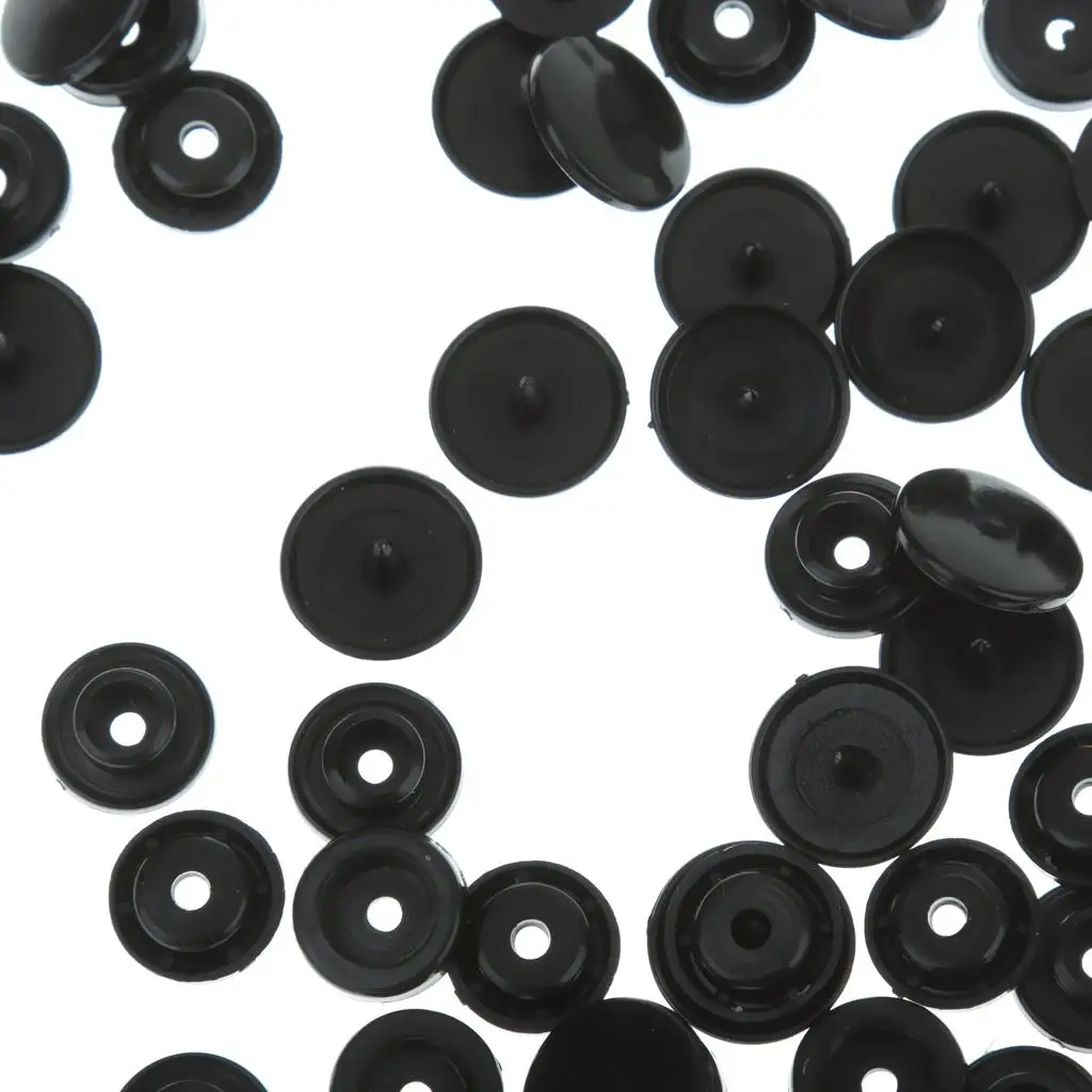 100 Set T3/T5/T8 Bottoni A Pressione In Resina Plastica Bottoni Bottoni A Pressione Craft Kam