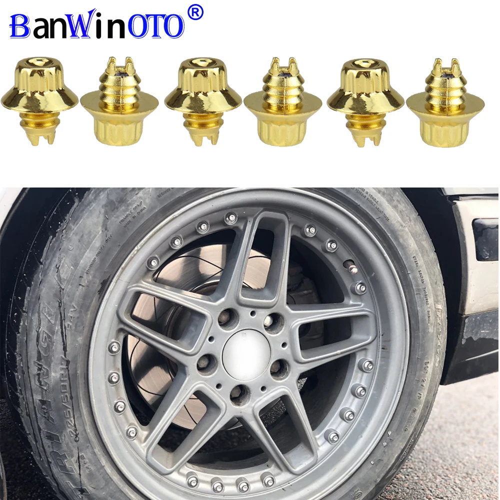 100 Pz/Set 6.9Mm Universal Car Wheel Rivetti Nuts Wheel Cerchi In Lega Borchie Tappo Di Plastica Lip Vite Vite Pneumatici Auto Styling Tunning