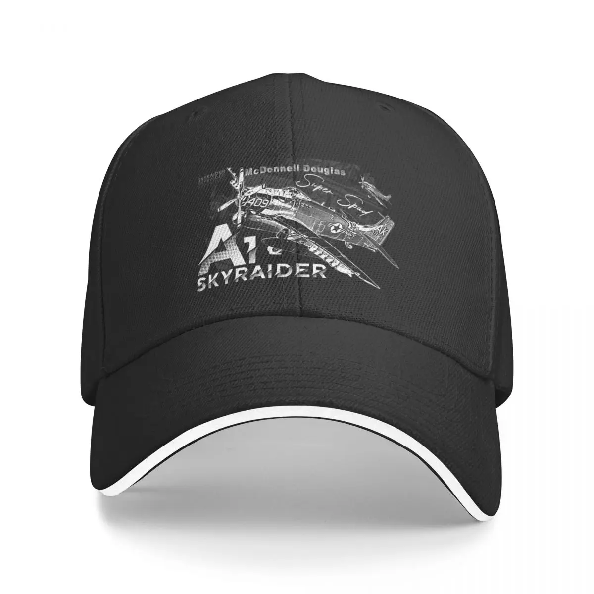 A-1 Skyraider Mcdonnell Douglas Vintage Fighter Aircraft Berretto Da Baseball Cappello Da Tè Visiera Da Donna Da Uomo