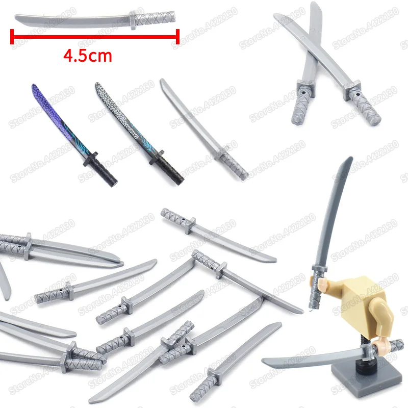 Armi Ninjagoes Coltello Ww2 Militare Building Block Figure Esercito Giapponese Coltello Armys Attrezzature Regali Di Natale Giocattoli Educativi