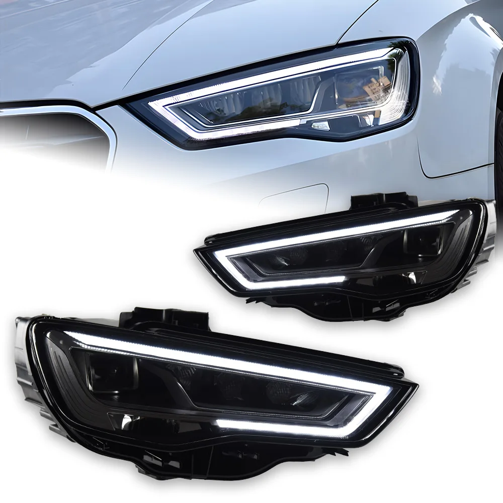 Akd Car Styling Lampada Frontale Per Fari Audi A3 2014-2016 A3 8V Led Faro Proiettore Lente Drl Lampada Frontale Accessori Auto