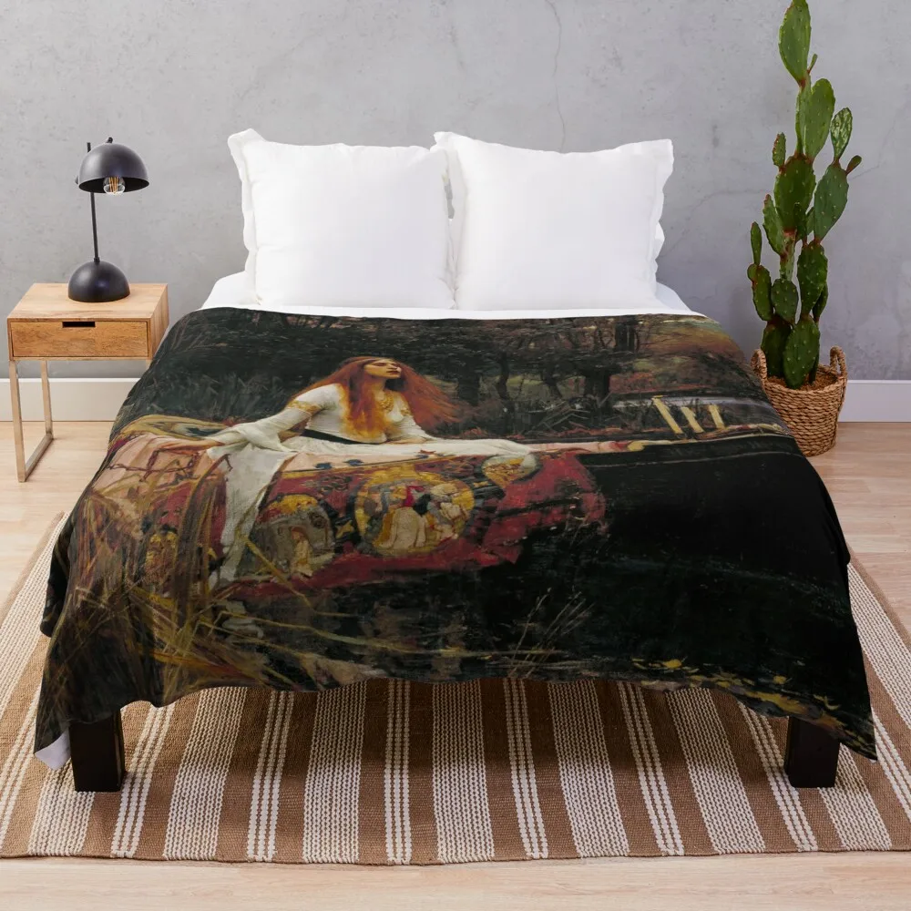 The Lady Of Shalott - John William Waterhouse Coperta Da Tiro Divano Coperte Mobili