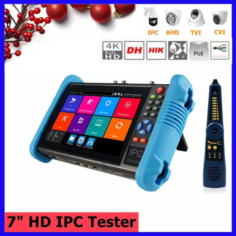 7 "4K Hd Ipc Cctv Tester Cctv 8Mp Ahd Tvi Cvi Tester Plus H.265 4K Video Display Tester Monitor Ip Camera Tester 7 Pollici Cctv Test