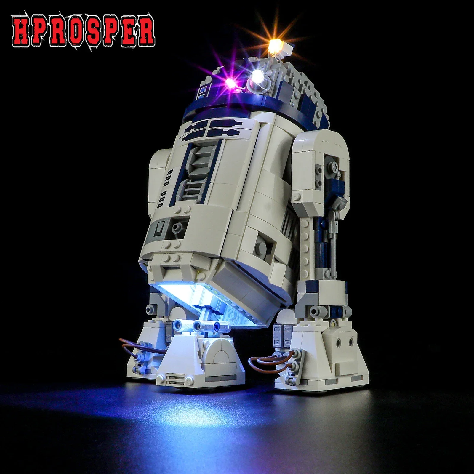 Hprosper Illuminazione A Led Per Lampada Decorativa 75379 R2-D2 Con Scatola Batteria (Non Includere Blocchi Lego)