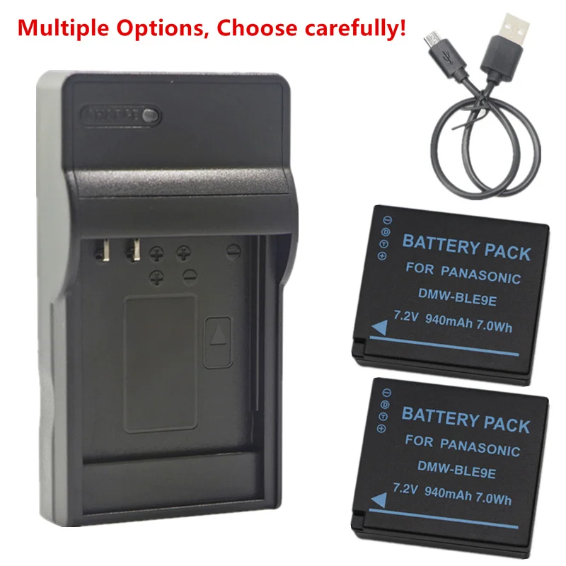 Dmw-Ble9 Batteria O Caricabatterie Per Panasonic Dmw-Blg10 Dmc-Tx1 Tz100 Tz101 Tz80 Tz81 Tz85 Dc-Zs70 Zs200 Gx9 Lx100 Ii