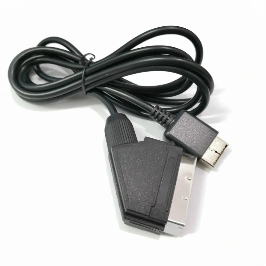 200 Pz 1.8M Rgb Scart Wire Cable Tv Av Lead Per Sony Playstation Ps2 Ps3 Connessione Cavo Di Gioco Sostituzione Per Pal/Ntsc