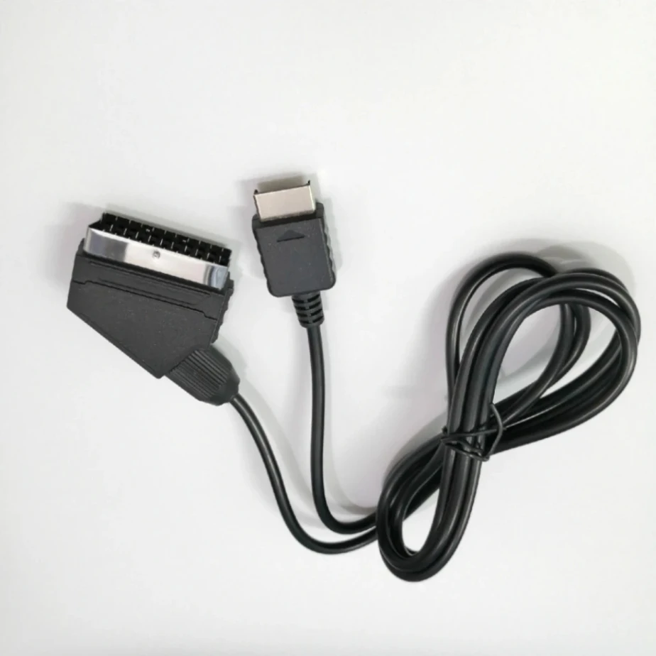 100 Pz 1.8M Rgb Scart Wire Cable Tv Av Lead Per Sony Playstation Ps2 Ps3 Connessione Cavo Di Gioco Sostituzione Per Pal/Ntsc