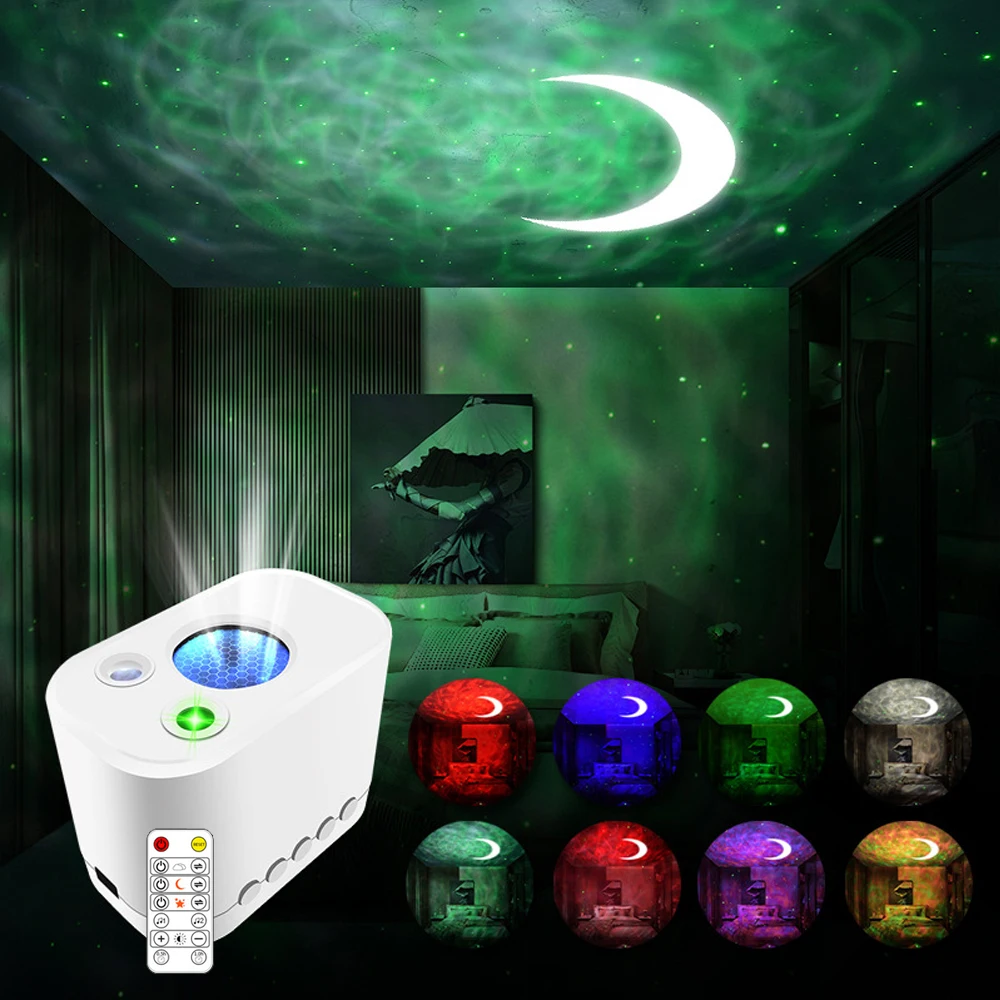 Led Laser Star Projector Batteria Starry Sky Galaxy Stars Proiettore Light Nebula Lamp Led Night Light Per Disco Dj Party Decor