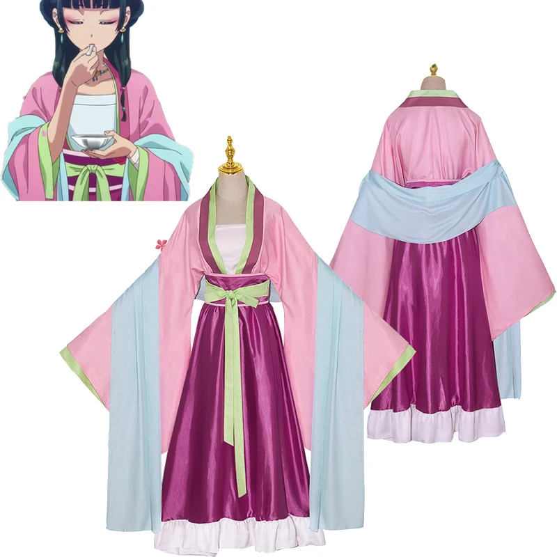 The Apothecary Diaries Pink Maomao Cosplay Halloween Costume Anime Outfit Stile Antico Hanfu Clothes Chinese Dress Uniform Cos