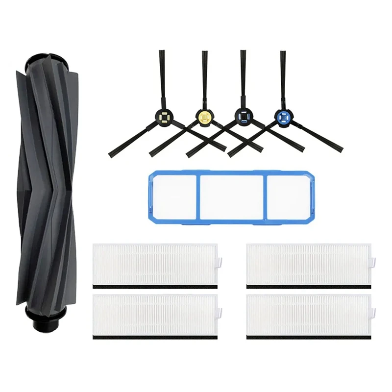 Per Silvercrest Ssra1 Robot Aspirapolvere Rullo Spazzola In Silicone Spazzola Laterale Filtro Hepa Pezzi Di Ricambio