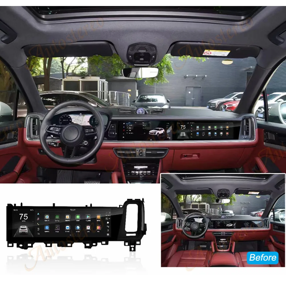 Car Copilot Carplay Schermo Android Per Porsche Cayenne 2018-2023 Navigazione Gps Per Auto Lettore Multimediale Unità Principale Radio Media