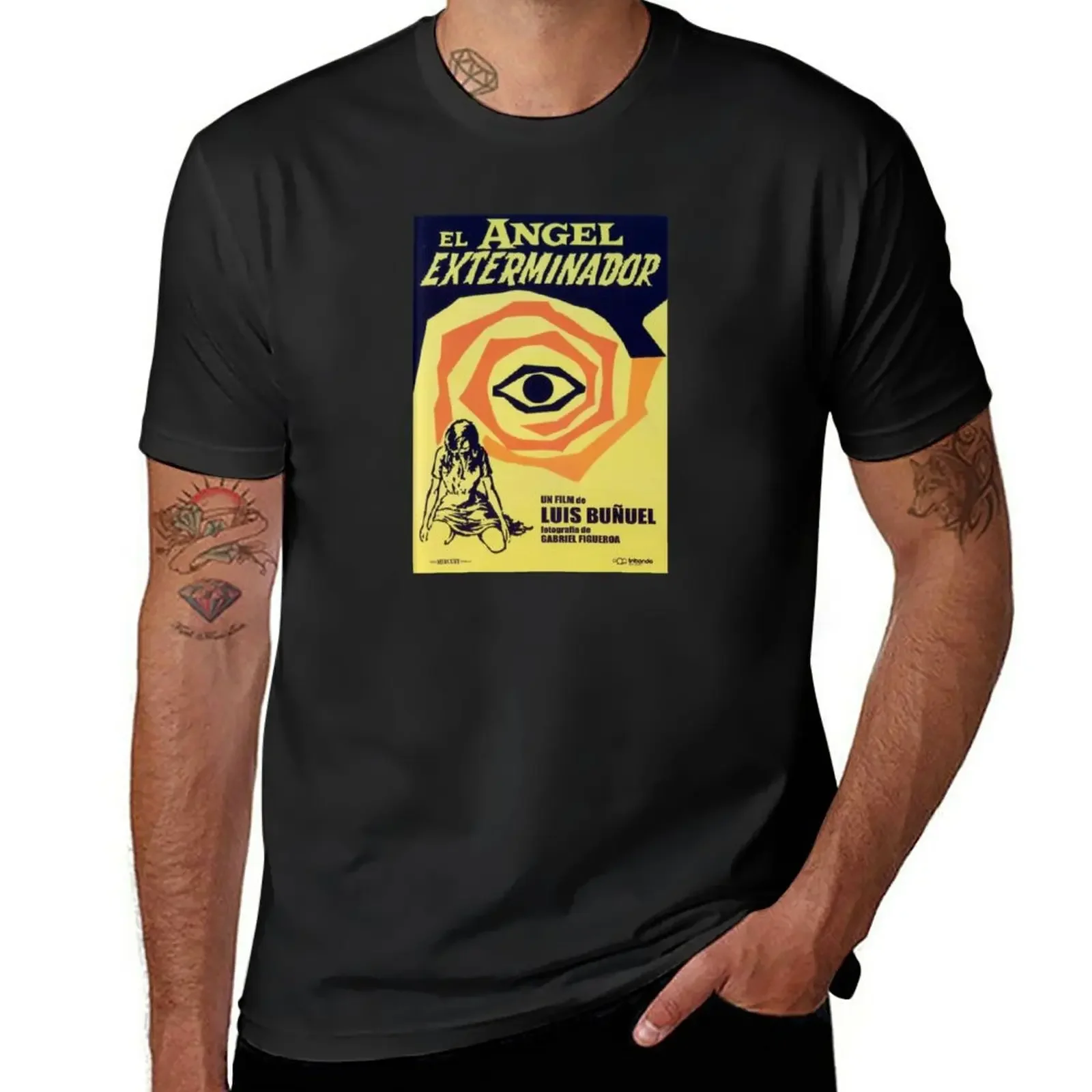 Luis Bu?Uel The Extermining Angel T-Shirt Blacks Magliette Vintage Per Uomo Pack