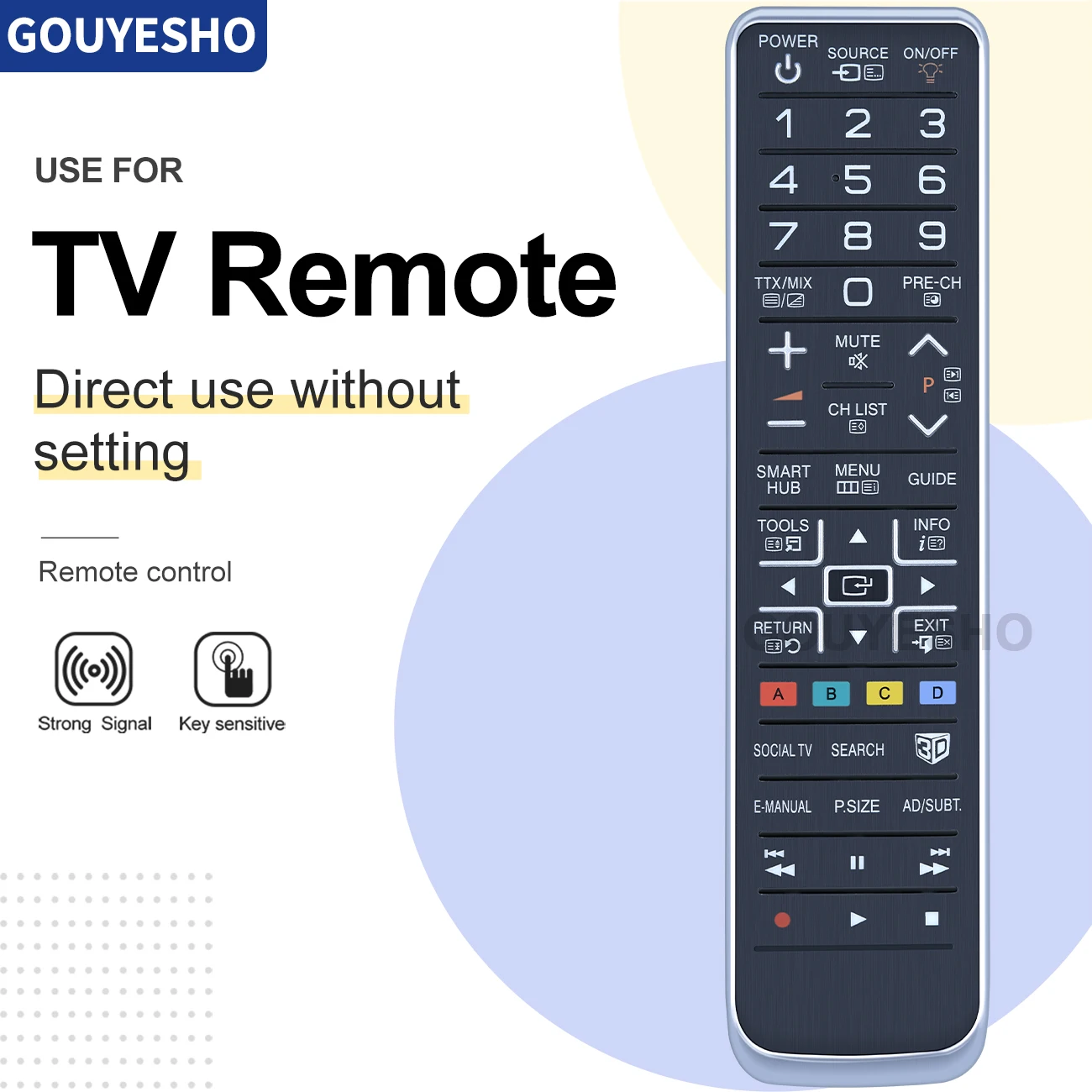 Nuovo Telecomando Per Samsung Aa59-00543A Led Lcd Plasma 3D Tv