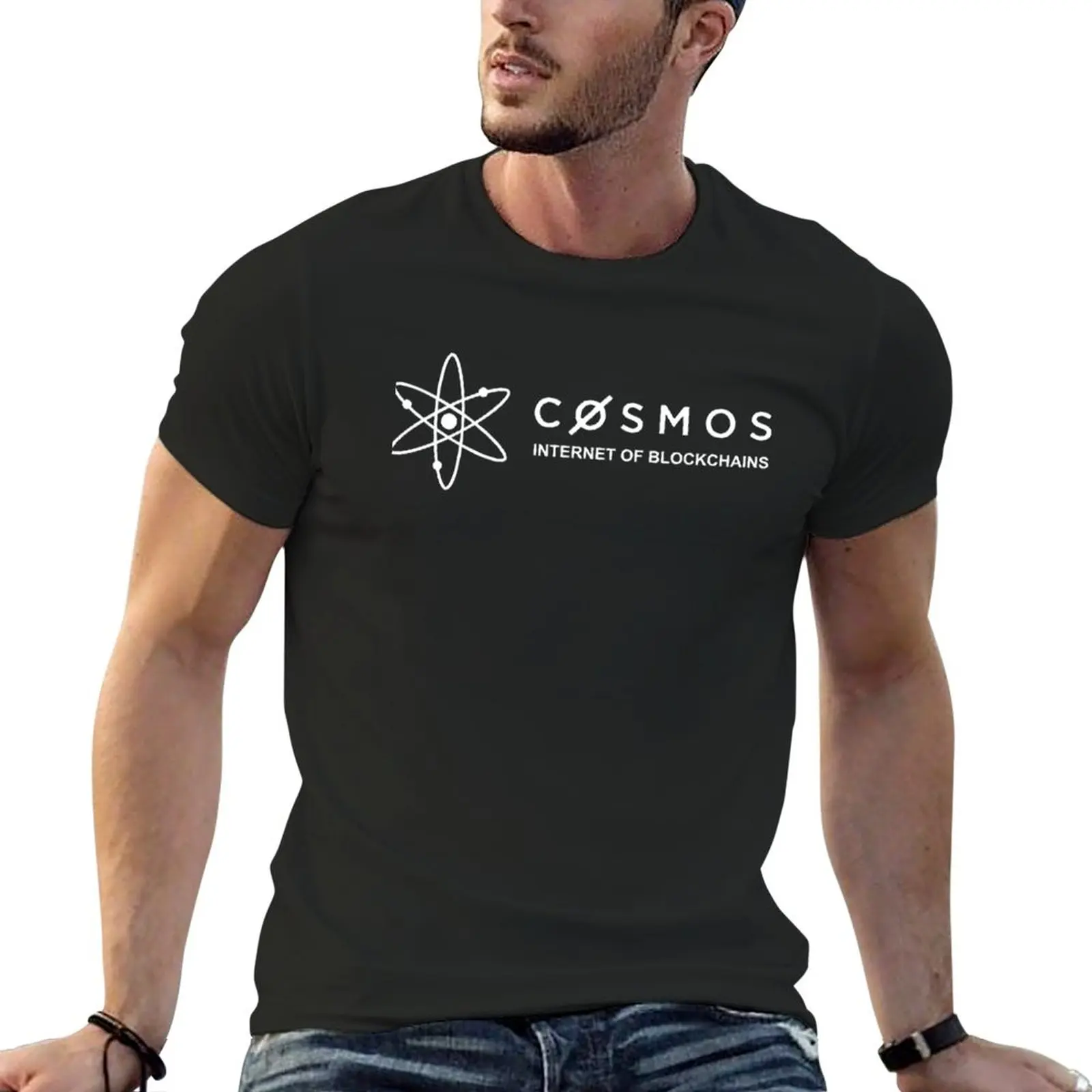 New Cosmos Coin Logo Crypto - Atom Altcoin Cryptocurrency-Protocollo Di Comunicazione Interblockchain T-Shirt Essen.Png