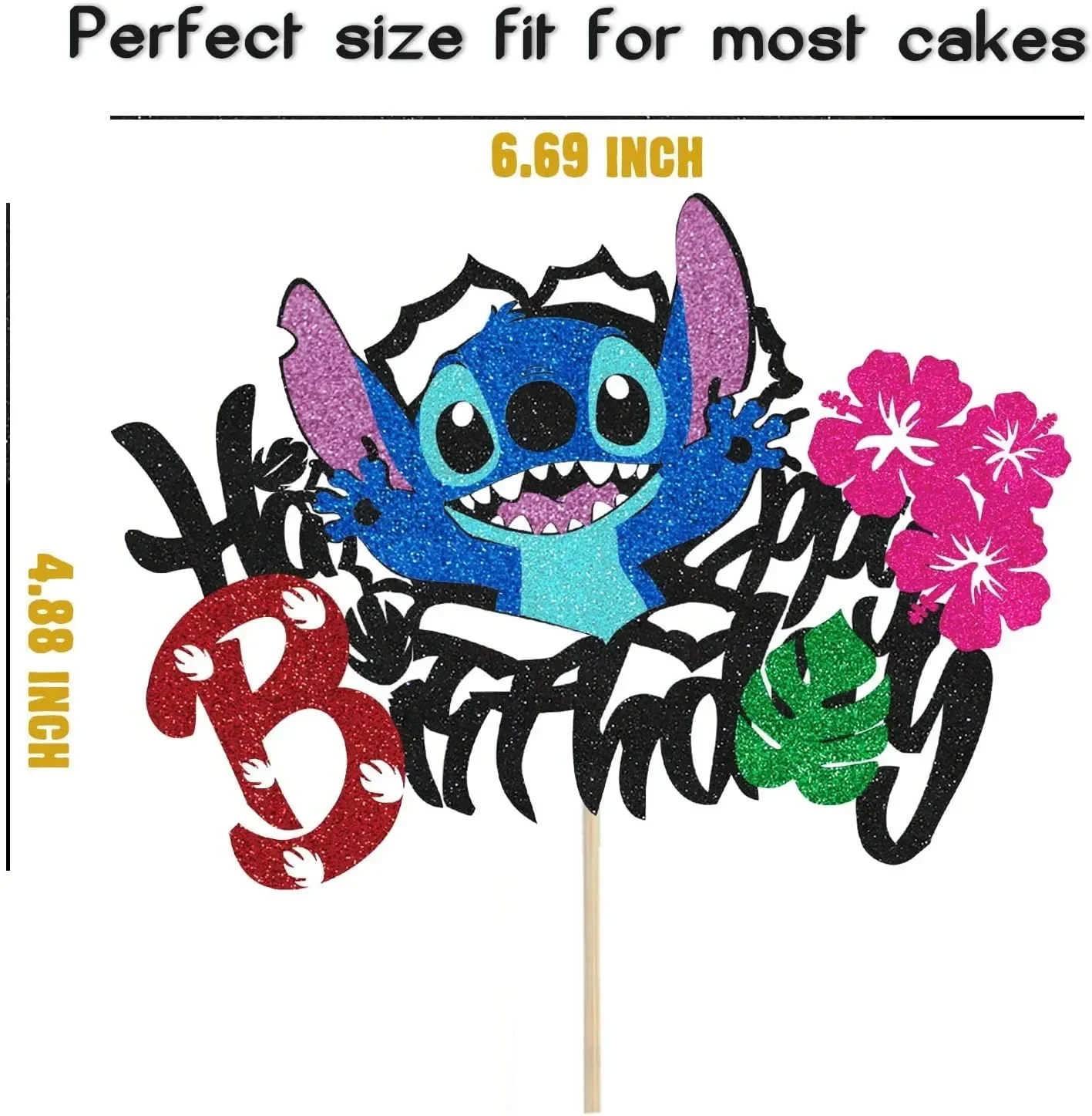 Disney Lilo & Stitch Decorazioni Per Feste Di Compleanno Stitch Angel Cake Toppers Per Bambini Ragazze Ragazzi Party Cake Decoration Supplies