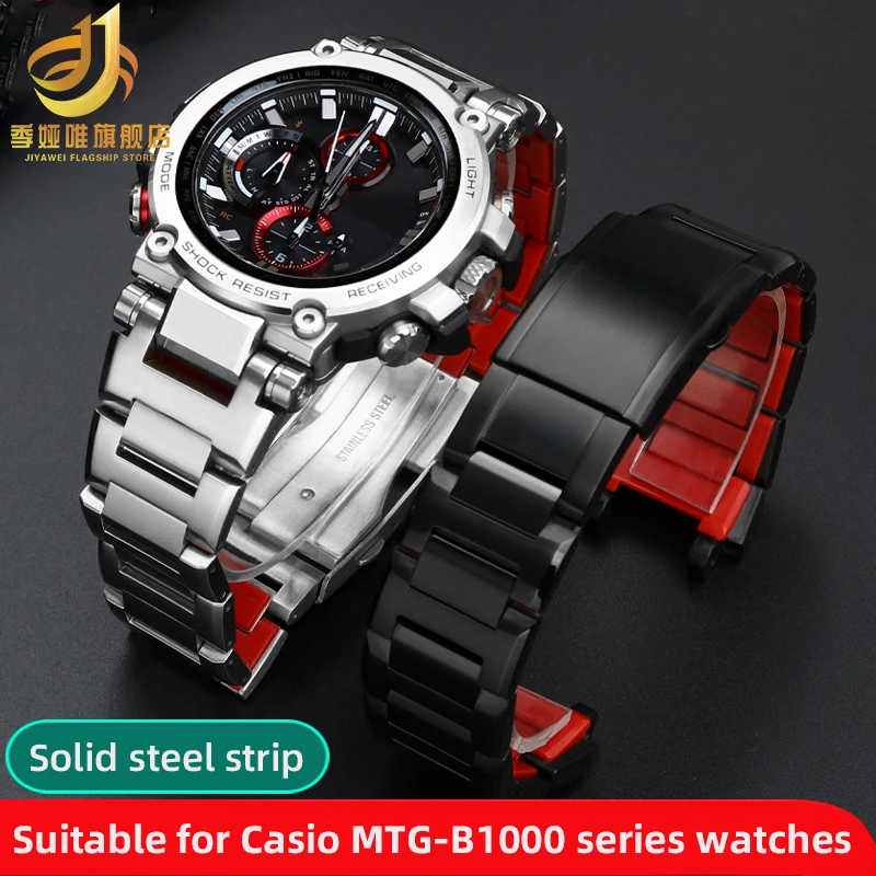 Cinturino In Metallo Mtg B1000 Per Casio Mtg-B1000 G1000 Catena Per Orologi In Acciaio Inossidabile B1000 Bracciale Con Cinturino Mod Da Uomo Argento 