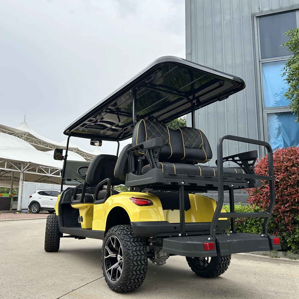 Vendita Calda Carrello Da Golf Elettrico A Due Posti 4 Ruote Scooter Elettrico City Street Legal Carrello Da Golf Elettrico Con Tetto