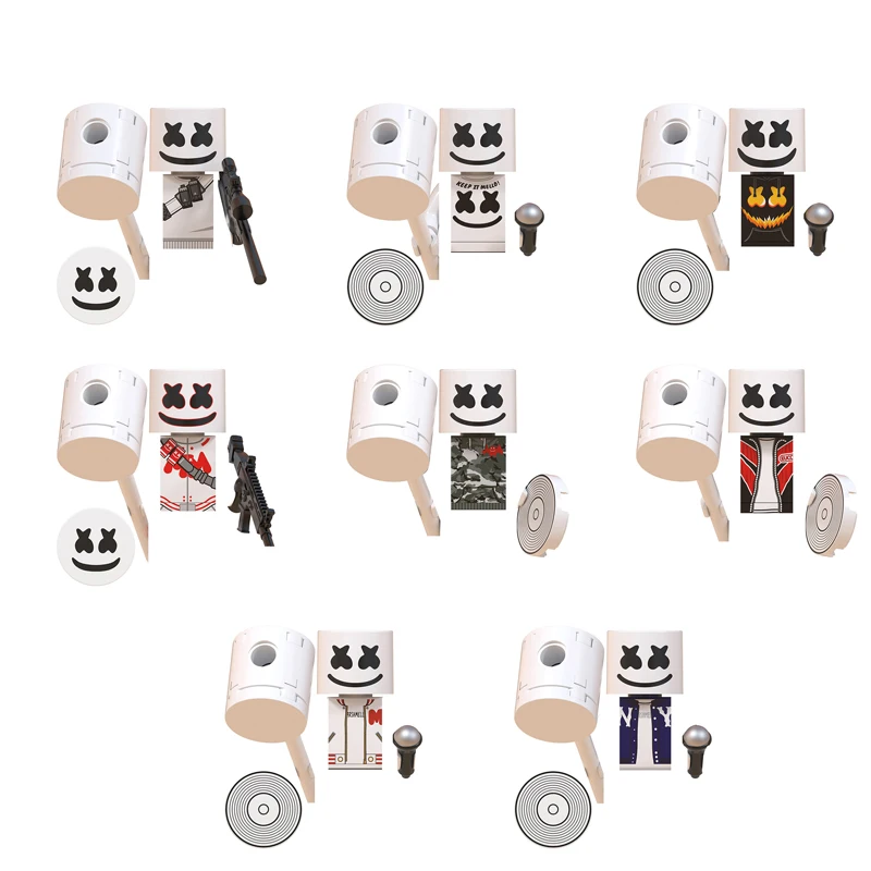 Mini Figure Marshmello Singole Mattoni Blocchi Giocattolo Modello Assemblato Fai-Da-Te Giocattoli Educativi Regali Per Bambini