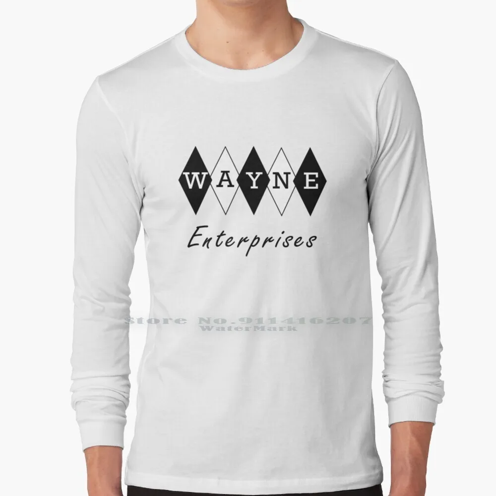 Maglietta Con Logo Wayne Enterprises 1950'S 100% Puro Cotone Bruce Wayne Comics Robert Pattinson Dceu Comics The Dark Knight Joker