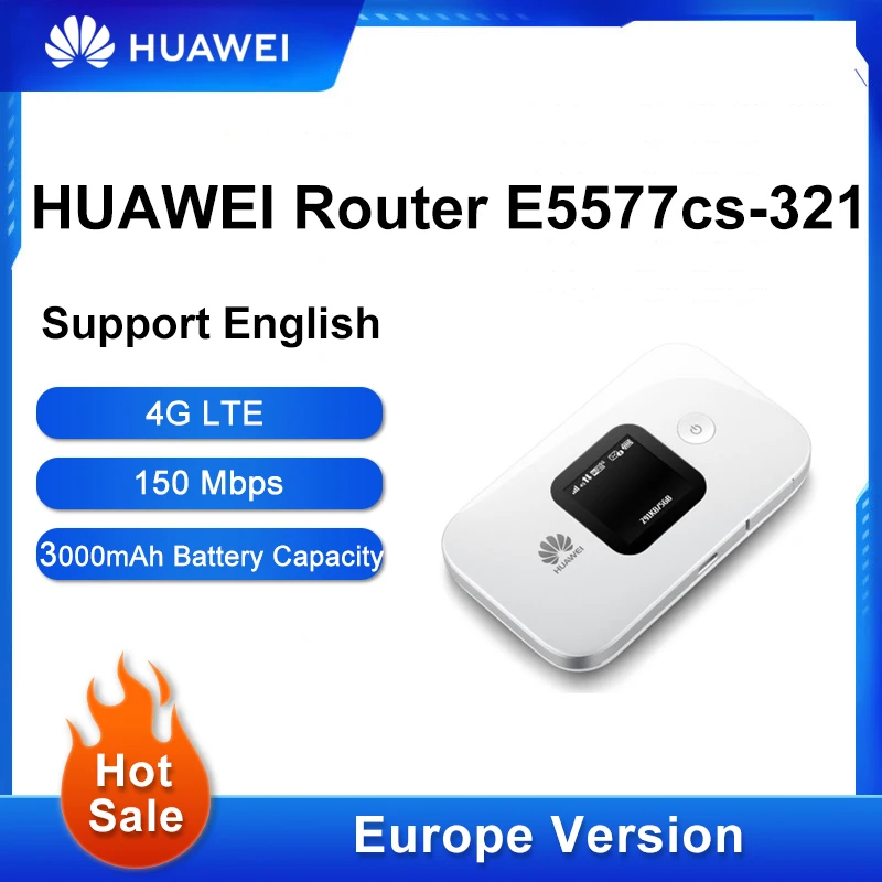 Nuovo Huawei Originale 4G Wifi Router E5577-321 150 Mbps Lte Mobile Wifi Hotspot Pocket 3000Mah Batteria Con Slot Per Sim Card