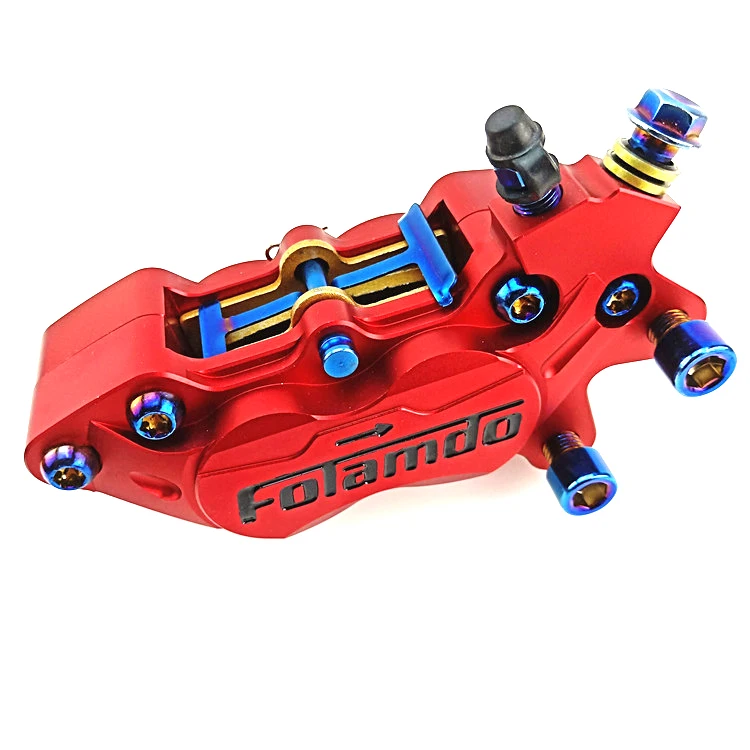 40Mm Pitching Disc Caliper Motorcycle 4 Piston 4*30Mm Universal Disc Brake Caliper For Yamaha Kawasaki Scooter Dirt Bike