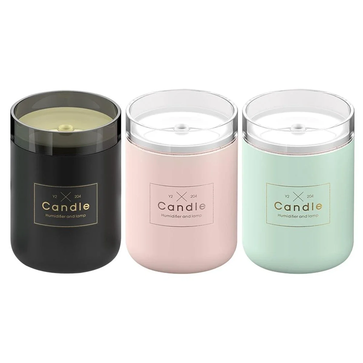 Umidificatore D'Aria Led Candle Ultrasonic Cool Mist Diffusore Di Olio Essenziale Usb Aroma Lamp Car Purifier Fogger Mist Maker 280Ml