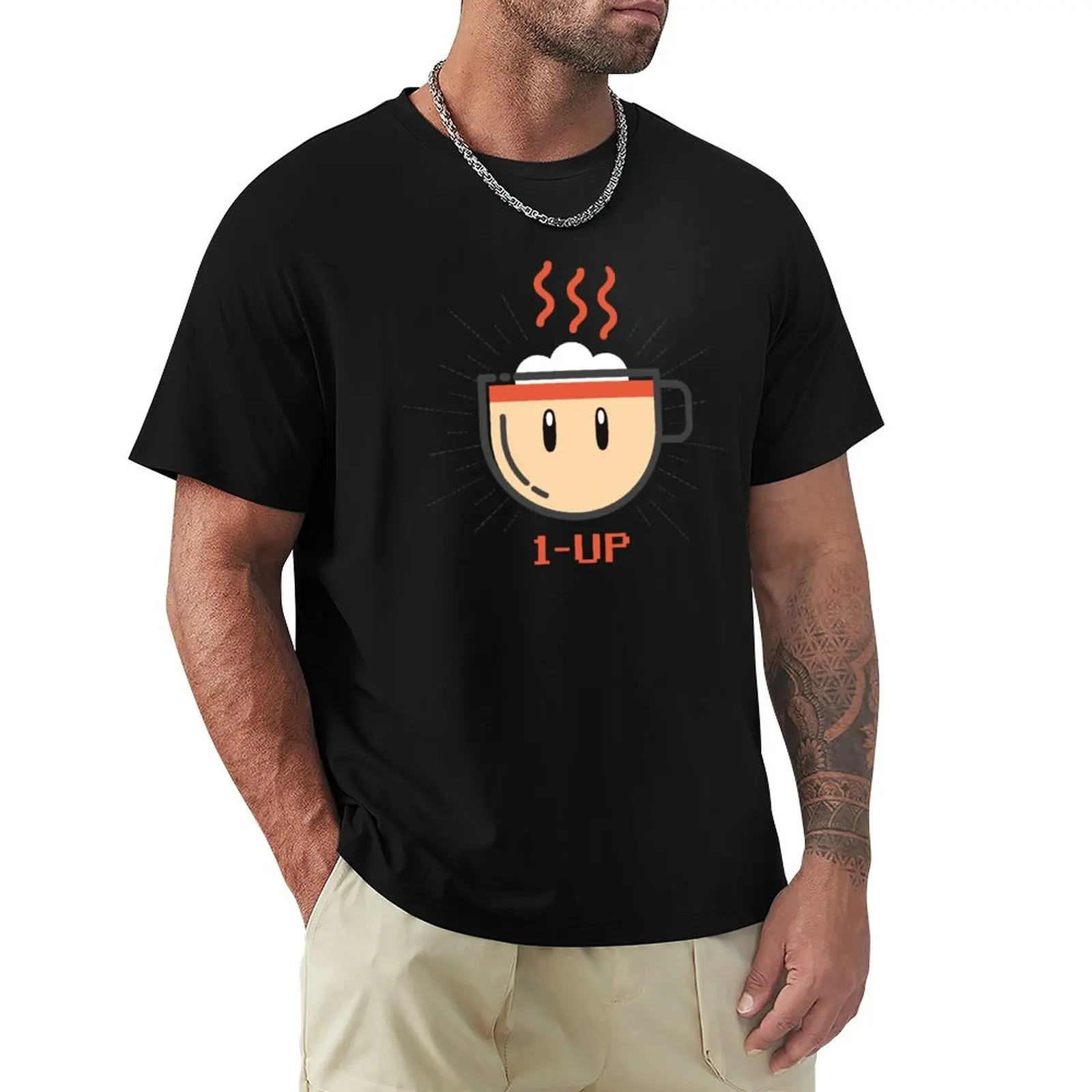 T-Shirt Da Caffè Energy Up Da 1 Tazza Sublime Magliette Grafiche Da Uomo Con Pesi Massimi