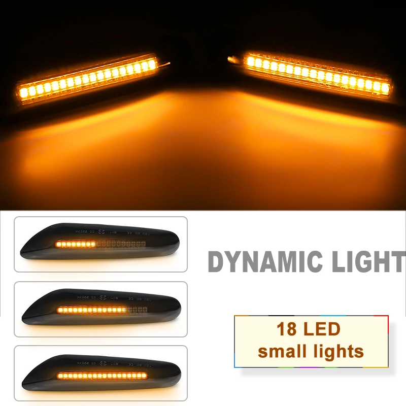 Per Bmw E46 X3 E83 X1 18 Led Indicatore Di Direzione Dinamico Indicatore Di Direzione Laterale Indicatore Luminoso Per Bmw E60 E61 E87 E90 E91 E92 E93