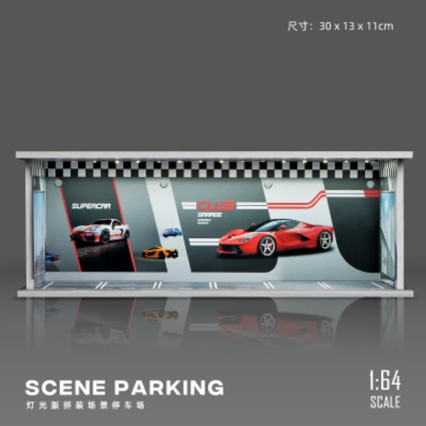 Timemmicro + Moreart 1:64 Do Old Retro Style Lighting Version Garage Assembly Scene