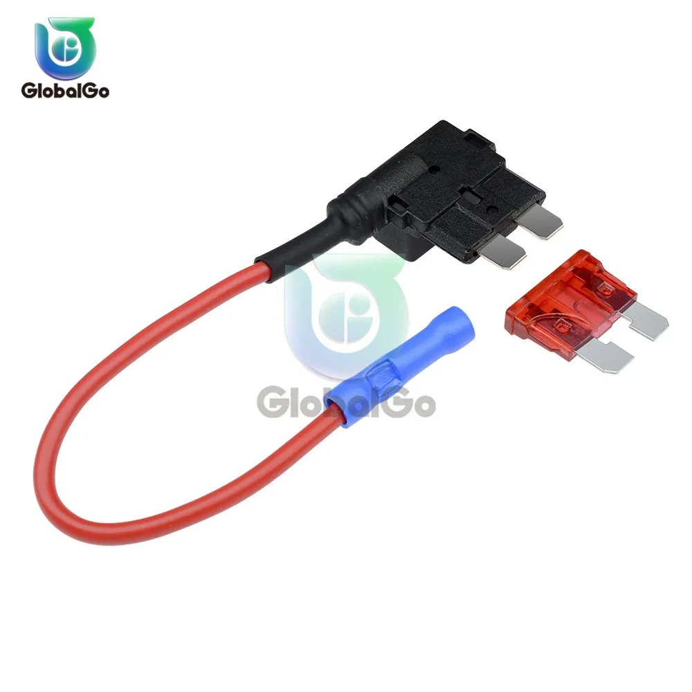 12 V Micro/Mini/Formato Standard Auto Fuse Holder Add-A-Circuito Di Rubinetto Adattatore Con 10A Micro Mini Standard Atm Fusibile A Lama