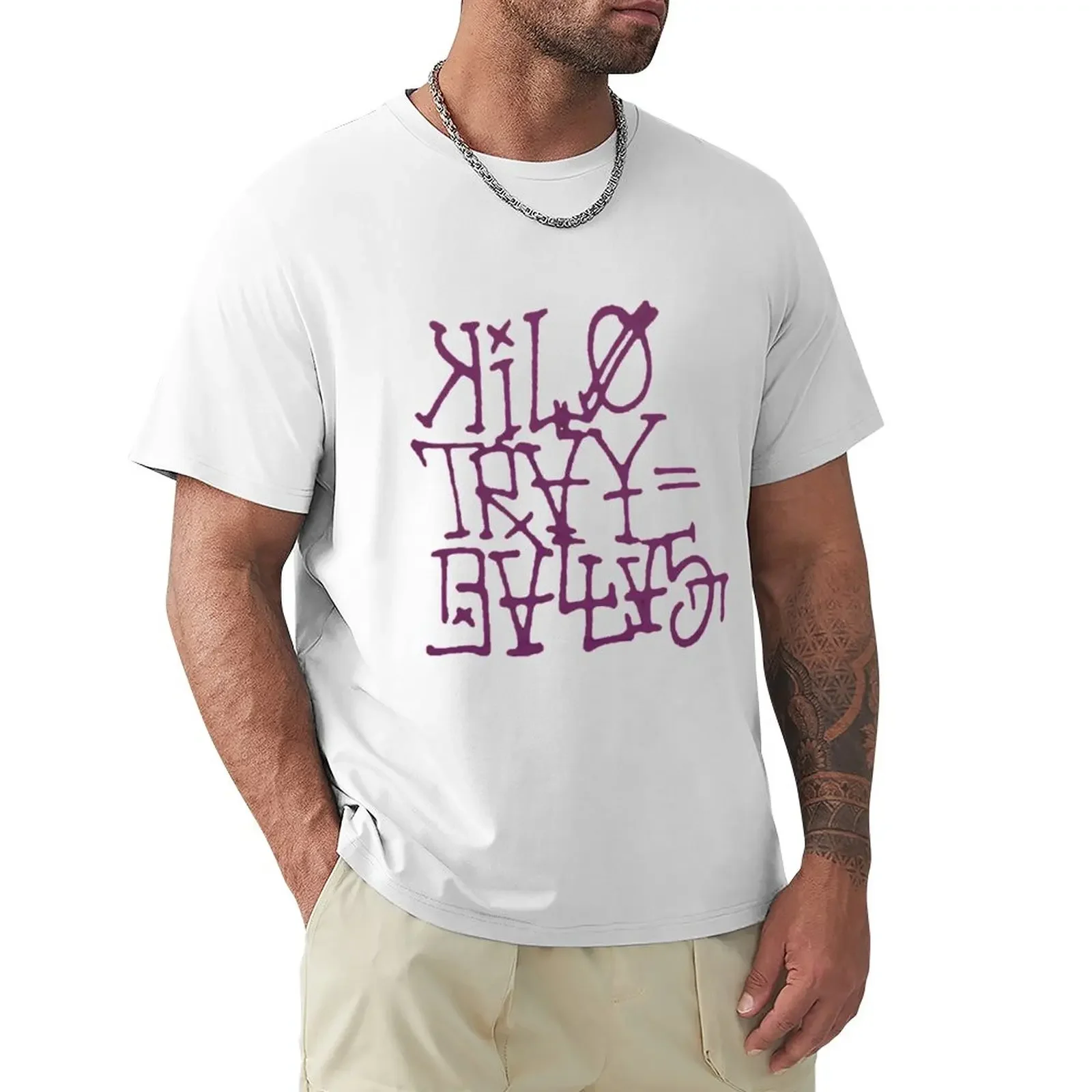 Kilo Tray Ballas T-Shirt Hippie Clothes Abbigliamento Vintage Magliette Semplici Da Uomo Oversize