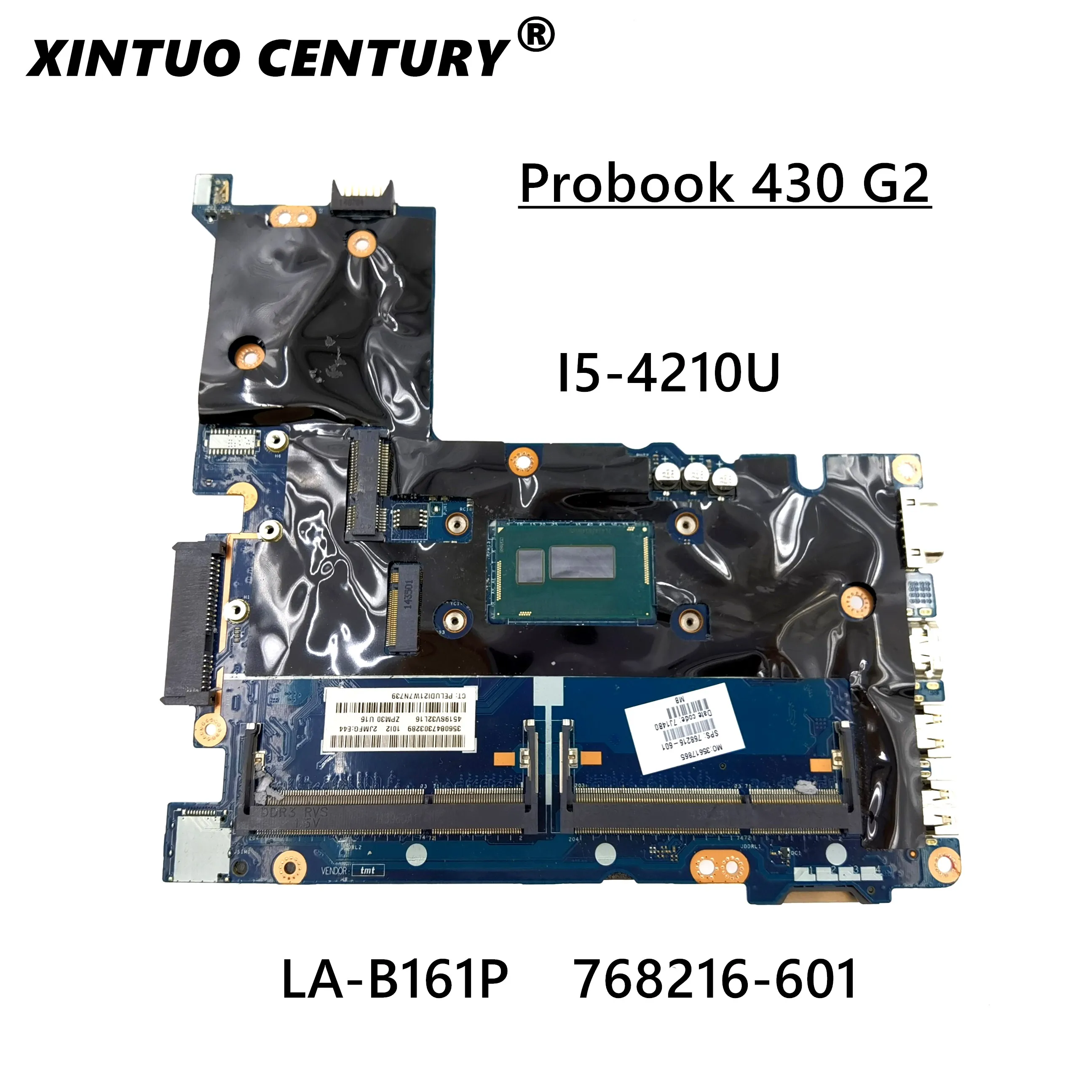 768216-601 768216-501 768216-001 Zpm30 La-B171P For Hp Probook 430 G2   Motherboard Sr1Ef I5-4210U Fully Tested