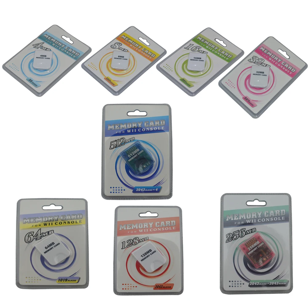 Per Wii Memory Storage Card Saver Per Wii Per Regali Di Natale N-Gc