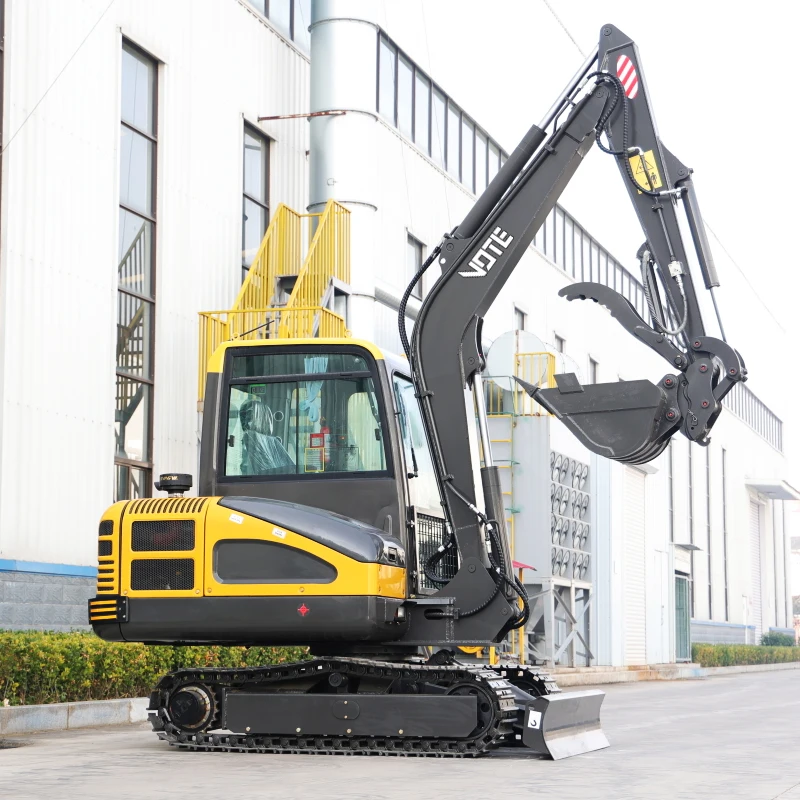 Mini Escavatore Cingolato Multifunzionale Per Lavori Di Costruzione All'Ingrosso Ce Epa Diesel Engine Small Digger Compact Bagger 4 Ton